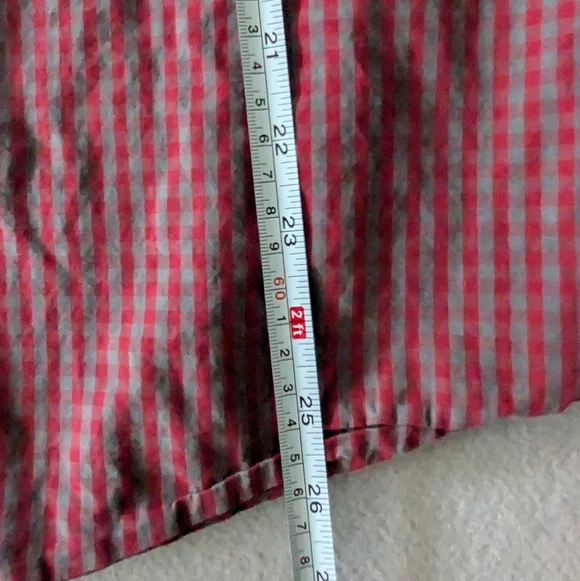 Ben Sherman Mens Long Sleeve Red Grey Striped Button Down Shirt Size L Cotton - Picture 3 of 7